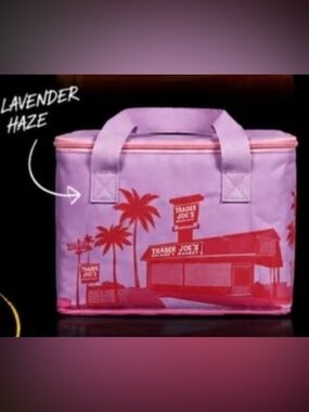 Trader Joe's Lavender Haze Insulated Cosmetic/Accessory Bag